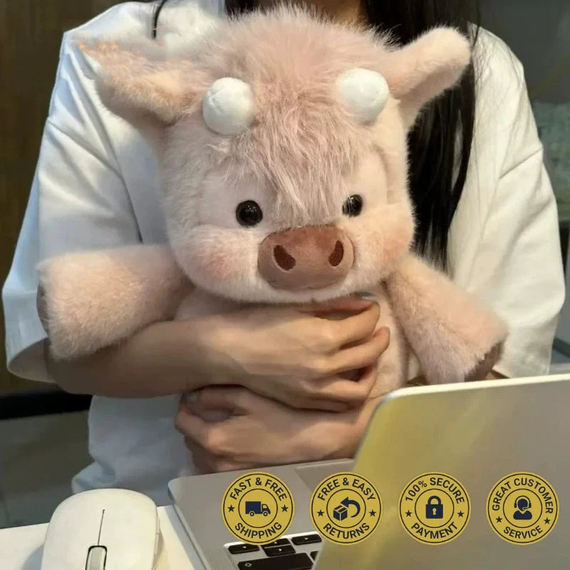 Running Highland Cow Plush Toy