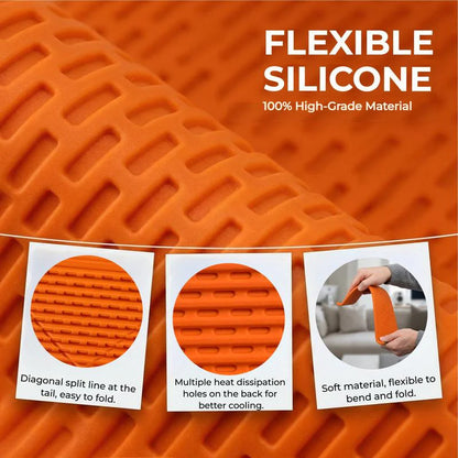 Flexible Silicone Aluminum Phone Stand | Bendable Foldable Holder for Phone Tablet Laptop